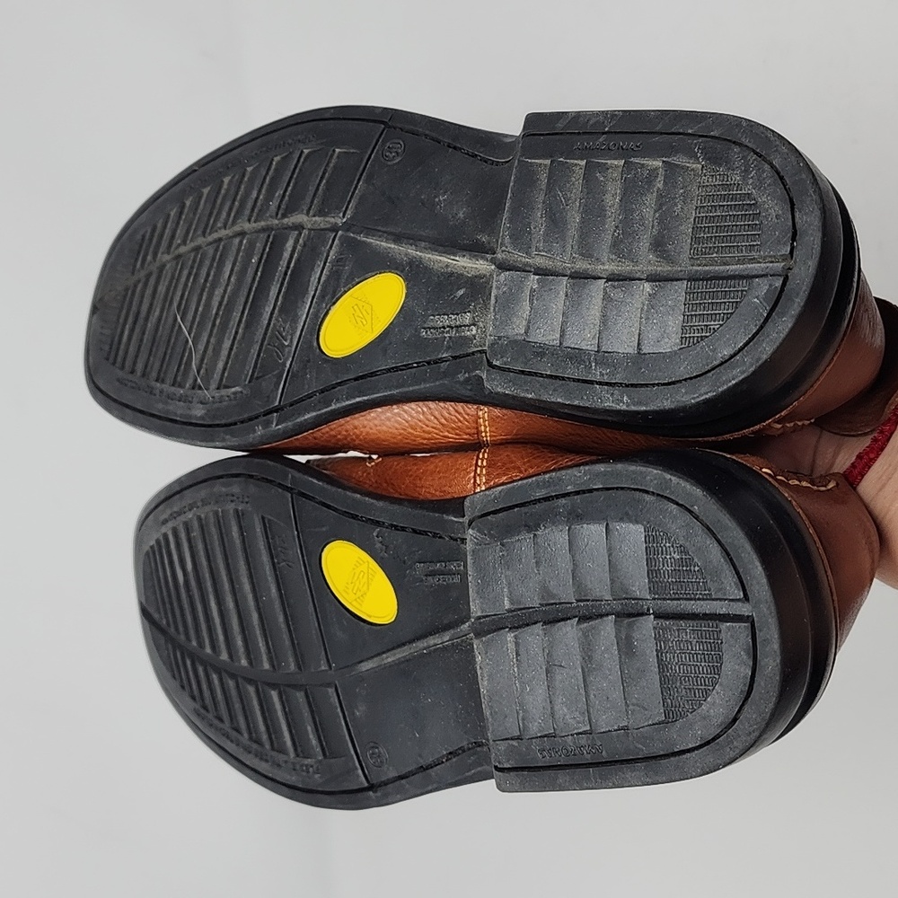 Martin Dingman Bor  Men's Leather Sandals Brown Loafers Size 9 - Picture 5 of 7
